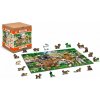 WOODEN CITY Drevené puzzle Škôlka na farme 2v1, 300 dielikov EKO