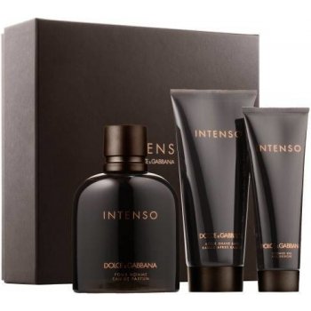 Dolce & Gabbana Intenso Pour Homme EDP 125 ml + balzam po holení 100 ml + sprchový gél 50 ml darčeková sada