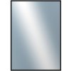 DANTIK - Zrkadlo v rámu, rozmer s rámom 50x70 cm z lišty Hliník čierna lesklá (7269016)