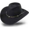 Stars & Stripes Klobúk westernový Walker Stars & Stripes, čierny Obvod hlavy: S