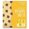 Weleda Měsíčkový kojenecký krém 75 ml + kojenecká kúpeľ 200 ml + kojenecký olej 200 ml + Bavlněná plena s potiskem darčeková sada