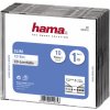 Hama útly obal na CD 1 CD / DVD / Blu-Ray polystyrol priehľadná, čierna 10 ks (š x v x h) 142 x 125 x 5.2 mm 00051275; 00051275