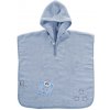 XKKO Bio bavlněné froté pončo Organic Baby Blue Stars (1,5 - 4 roky)
