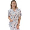 Perlička® Zdravotnícka košeľa LORA SATTÉ Zvieratká Veľkosť: 50, Farba: Vzor