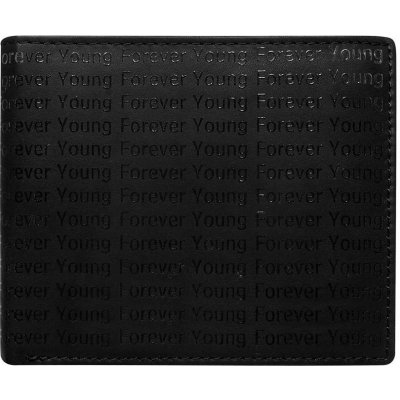 Forever Young pánska kožená peňaženka Sastamala čierna
