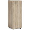 BASIC Policová skriňa , pravé dvere so zámkom, 40x40x111,7cm, dub Sonoma