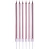 Sviečky - Metalické rose gold 10,5cm (6ks)