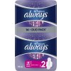 Always Platinum Ultra Super Plus Duo hygienické vložky s krídelkami 14 kusov