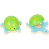 Small foot by Legler Small foot Kastaněty mořští živočichové modro-zelená želvička 1 ks