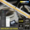 5m COB Digitálny LED pásik 420LED/m, SPI -KOMPLETNÁ SADA