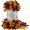 Alize příze Puffy More Plus 8004 vínová hořčicová