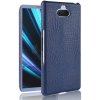 Kožený kryt na Sony Xperia 10 - Modrá