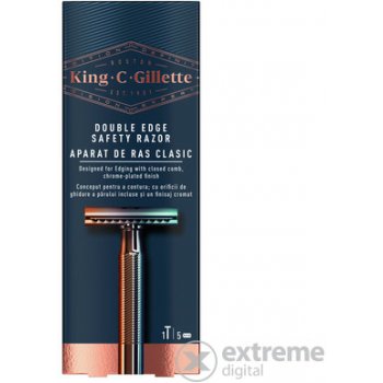 Gillette King Double Edge + 5 ks hlavic