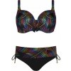 SELF Dámske dvojdielne plavky Galapagos6 black multicolor 70/E