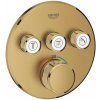 Grohe Grohtherm SmartControl - Termostatická sprchová podomietková batéria, 3 ventily, kefovaný Cool - 29121GN0