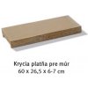 Semmelrock Krycia platňa pre múr 60x26,5x6-7cm, Farby vápencová