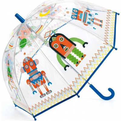 Detský dáždnik Djeco Krásny dizajnový dáždnik - Roboti (3070900048065)