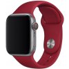 eses Základný silikónový remienok pre Apple Watch 38 mm/40 mm/41 mm/42 mm - veľkosť S/M Farba: červená