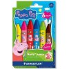 Voskovky, šesťhranné, jumbo, STAEDTLER Noris junior 224, Peppa Pig, 6 farieb