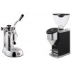 La Pavoni Stradivari Professional Lusso + Rocket Espresso FAUSTINO 3.1, black