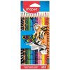 Maped COLOR´PEPS Animals trojhranné farbičky, 12 ks v kartónovom obale