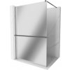 MEXEN/S - Kioto+ Sprchová zástena WALK-IN s poličkou a držiakom uterákov 70 x 200, zrkadlová, grafit metal 800-070-121-95-50