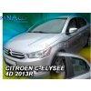Deflektory - protiprievanové plexi Citroen C-Elysee 4D od 2013 (+zadné)