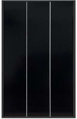 Solarfam Solární panel 1070x580x30mm čierny rám 12V/120W shingle monokrystalický