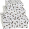 Chic Antique Darčeková krabica Pine cones White – set 3 ks
