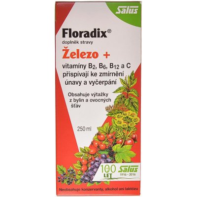 Salus Floradix Železo a vitamíny 250 ml sirup — Heureka.sk