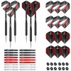 2x Šípkový set Winmau Blade steel 18g + 18násadiek + 12letiek) (AKCIA - VÝHODNÝ SET 6ks šípiek, Pro Force násadky 18ks, Blade6 letky 12ks)