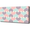 Foto obraz na plátne Farebná srdce 100x50 cm