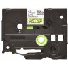 páska BROTHER TZC31 čierne písmo, fluorescenčná žltá páska Tape (12mm) (TZEC31)