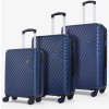 Sada cestovních kufrů ROCK Santiago - tmavě modrá - 76 / 51 / 31 L