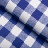 PVC obrus Modro-biela kocka PV-031 - metráž š. 140 cm