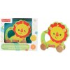 FISHER PRICE - MŮJ PRVNÍ LEV NA KOLEČKÁCH DŘEVĚNÝ