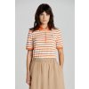 POLOKOŠEĽA GANT SLIM STRIPED SHIELD SS PIQUE POLO PUMPKIN ORANGE
