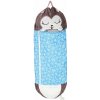 KIK KX3016 Detský spací vak a vankúš 2 v 1, 125 x 50 cm, sova