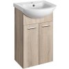 AQUALINE - ZOJA umývadlová skrinka 41,5x74x25,3cm, dub platin 51144