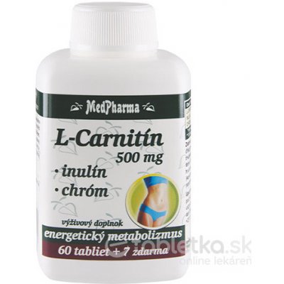 MedPharma L-Carnitin 500 mg+Inulín+Chróm 67 tabliet