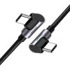 Ugreen Elbow 70529 USB Type C - USB Type C, Power Delivery Quick Charge Fcp 3 A , 1m, šedý