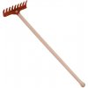 Detské záhradné náradie - 50 cm červené - hrable