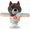 Hračka pro nejmenší Lilliputiens Houpací letadlo s pilotem - vlk Ludvík (83522)