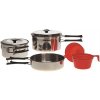 Jedálenský set Mil-Tec Steel pre 2 osoby - strieborný