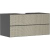 Hansgrohe Xevolos E - Umývadlová skrinka 118x56x55 cm, 2 zásuvky, matná sivá/bronz 54195390