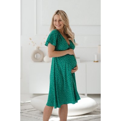 Šaty na dojčenie Milk Shake Green Dots