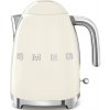 Smeg KLF03CREU rýchlovarná kanvica, 1, 7 l, (7 šálok), 2400 W, štýl 50. rokov, krémová