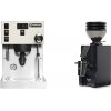 Rancilio Silvia PRO X, white + Eureka Mignon Zero 55s, BL black