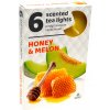 Parafínová čajová sviečka honey & melon Admit 6 ks