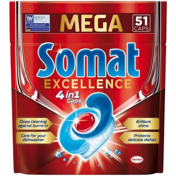 tablety do umývačky Somat Excellence kapsuly do umývačky riadu 51 ks